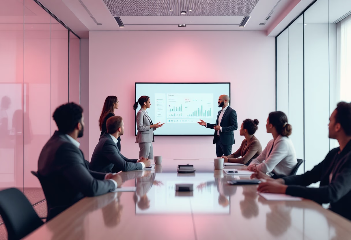image of a marketing strategy meeting